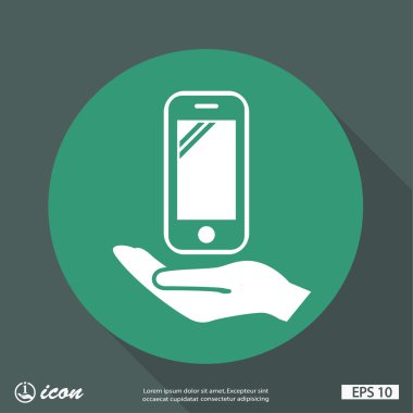 Ekibimizi mobil cocncept simgesinin