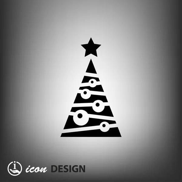 Pictograph van kerstboom concept pictogram — Stockvector