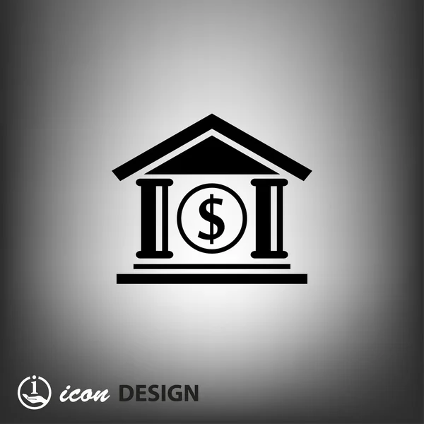 Pictograph of bank concept icon — Stock Vector