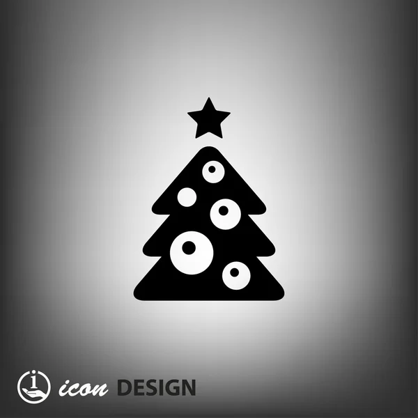 Pictogramme de l'icône conceptuelle de l'arbre de Noël — Image vectorielle