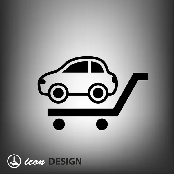 Pictograph van auto in concept handpictogram — Stockvector