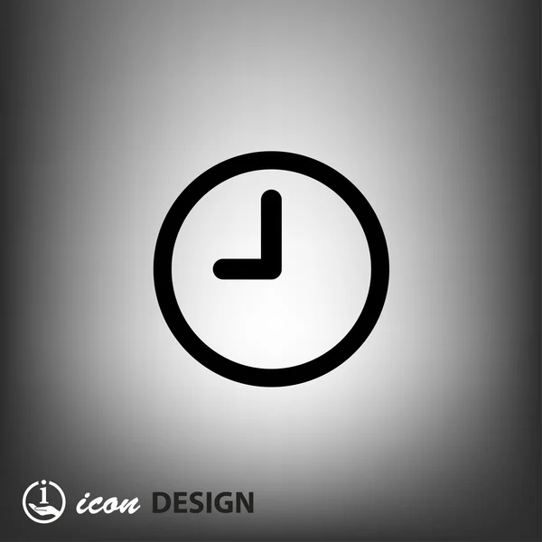 Pictogramme de l'icône de concept d'horloge — Image vectorielle