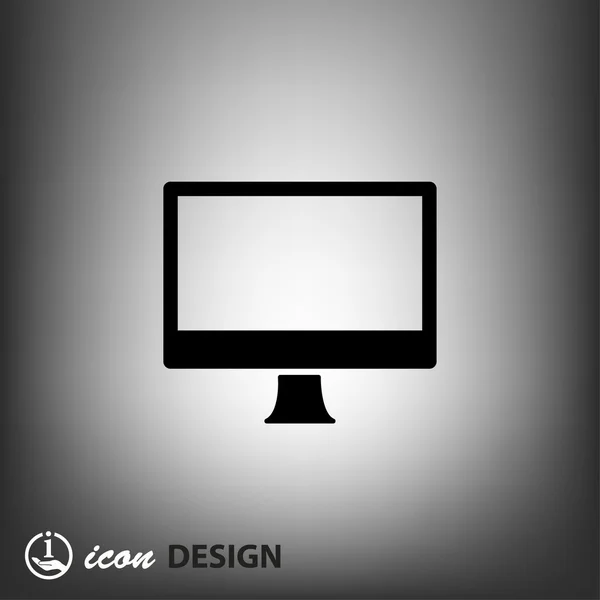 Pictogramme de l'icône de concept informatique — Image vectorielle