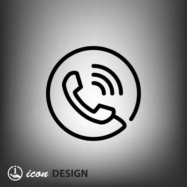 Pictograph of phone concept icon — Stock Vector