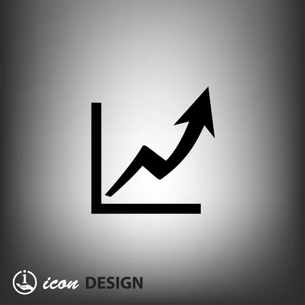 Pictograma do ícone do conceito gráfico —  Vetores de Stock