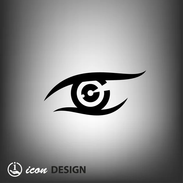 Pictografía del icono del concepto de ojo — Archivo Imágenes Vectoriales