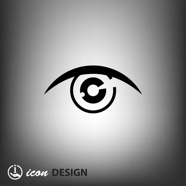 Pictograph of eye concept icon — Stock Vector