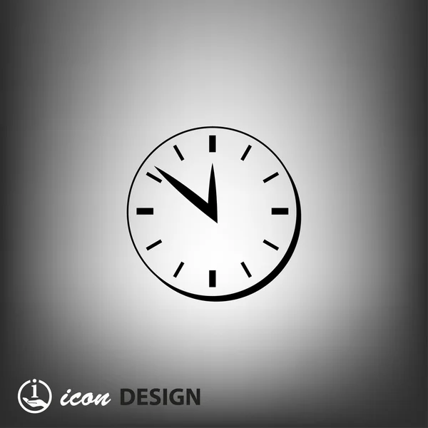 Pictografía del icono del concepto de reloj — Vector de stock