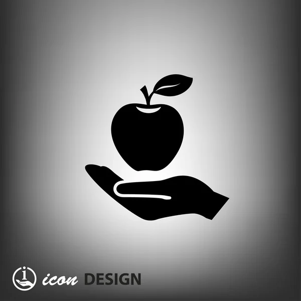 Pictograph of apple concept icon — Stock Vector