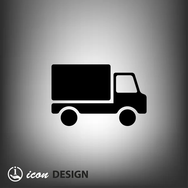 Pictogramme de l'icône concept de camion — Image vectorielle