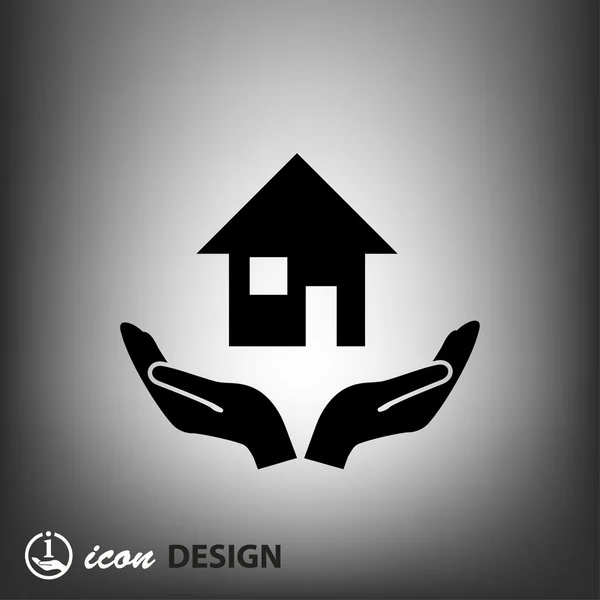 Piktogramm des Home-Konzepts — Stockvektor