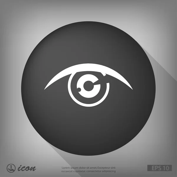 Abstract  pictograph of eye — Stock Vector