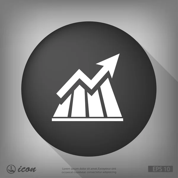 Streszczenie piktogram wykresu — Wektor stockowy