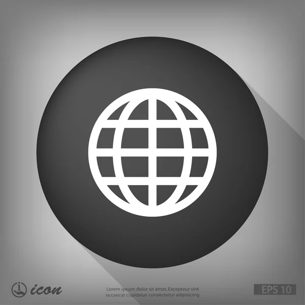 Streszczenie piktogram Globe — Wektor stockowy