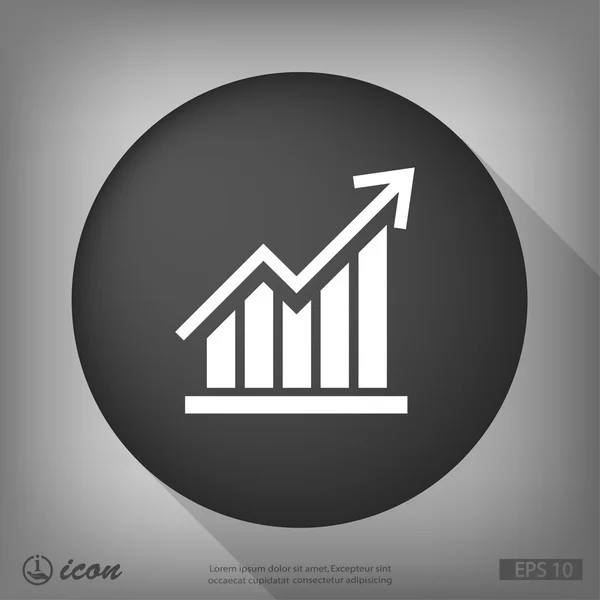 Streszczenie piktogram wykresu — Wektor stockowy