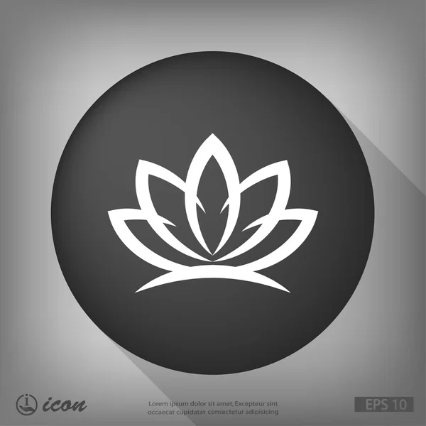Lotus soyut resim — Stok Vektör