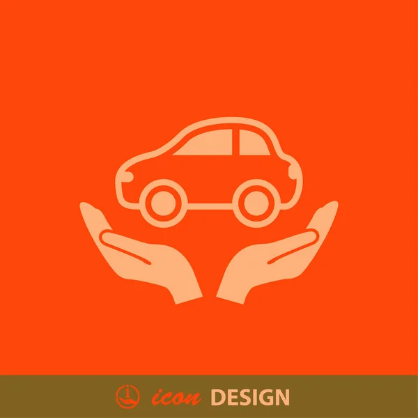 Pictografía abstracta del coche — Vector de stock