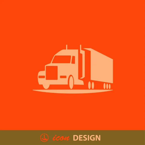 Pictogramme abstrait de camion — Image vectorielle