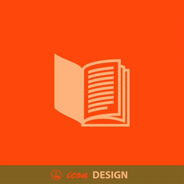 Abstraktní ikona knihy — Stockový vektor