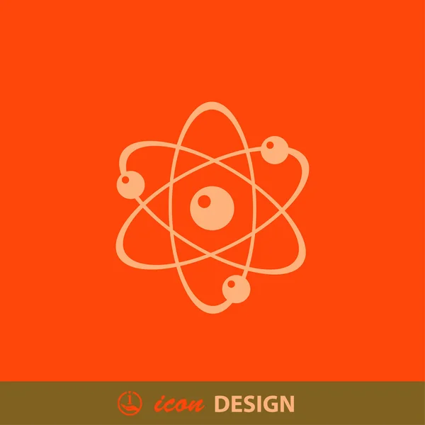 Абстрактный пиктограф атома — стоковый вектор