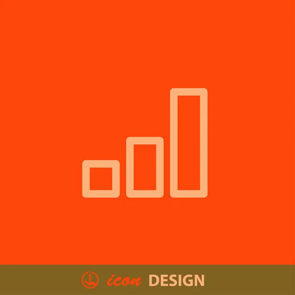 Resumo pictograma do gráfico — Vetor de Stock