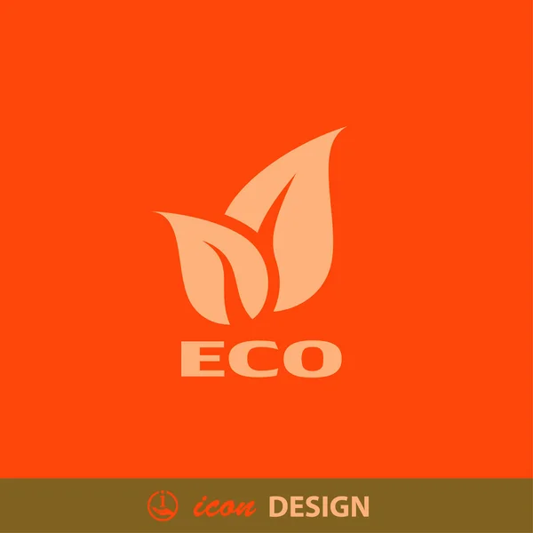 Abstracte pictograph van eco — Stockvector