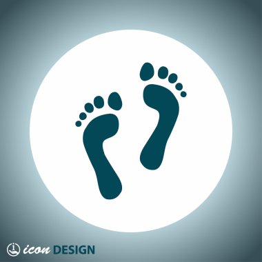 ayak izi soyut resim