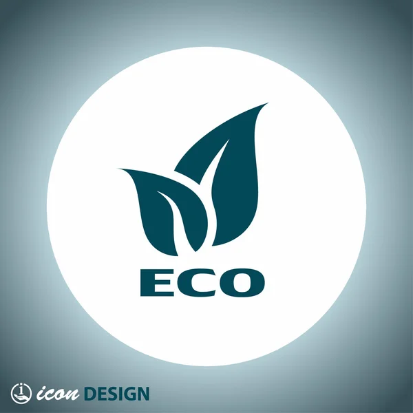 Abstracte pictograph van eco — Stockvector