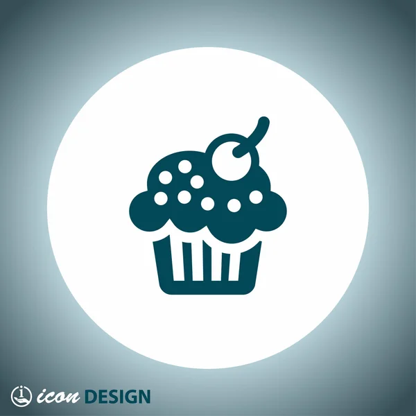 Abstract pictograph of cake — Stock Vector