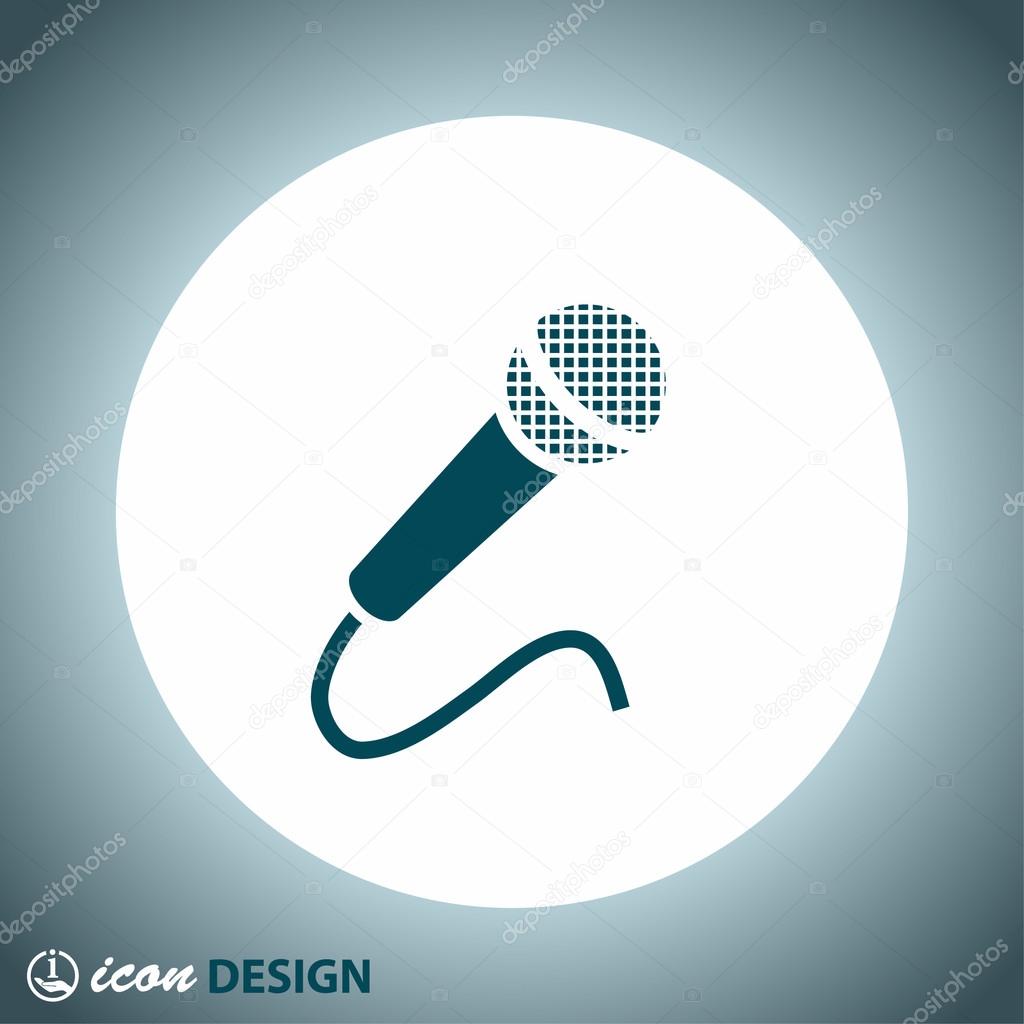 abstract microphone icon