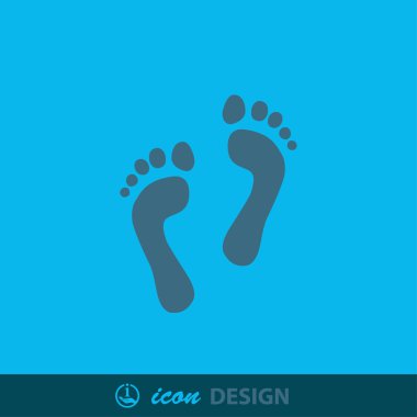 ayak izi soyut resim