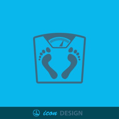 banyo Baskülü ayak izleri ile soyut resim