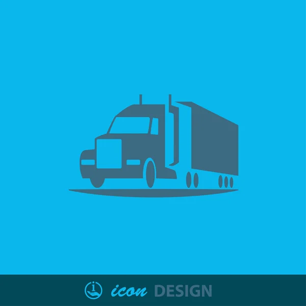 Pictograph van truck concept pictogram — Stockvector