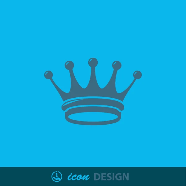 Pictografía del icono del concepto de corona — Vector de stock