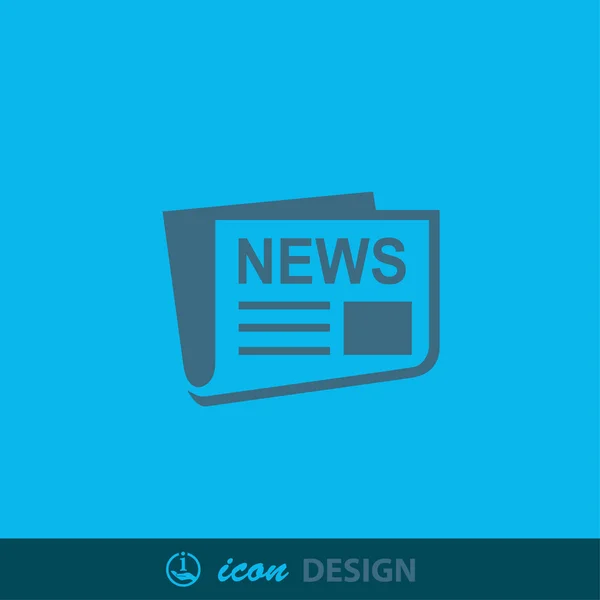 Icono de noticias abstractas — Vector de stock