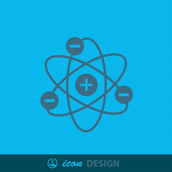 Streszczenie piktogram atomu — Wektor stockowy