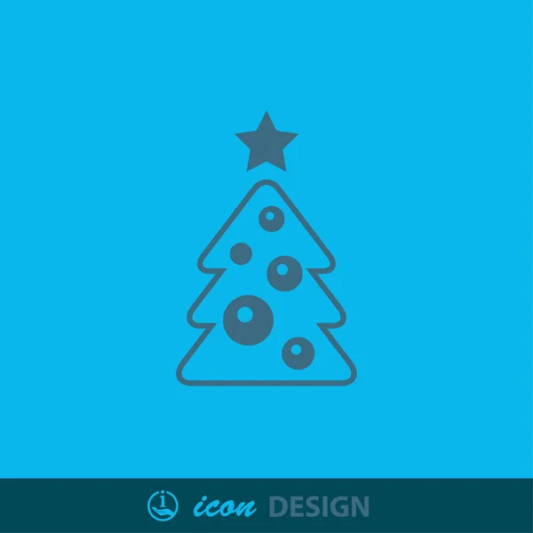 Pittogramma astratto dell'albero di Natale — Vettoriale Stock