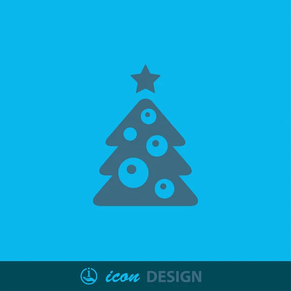 Abstracte pictograph van kerstboom — Stockvector