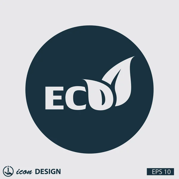 Abstrakt symbol för eco — Stock vektor
