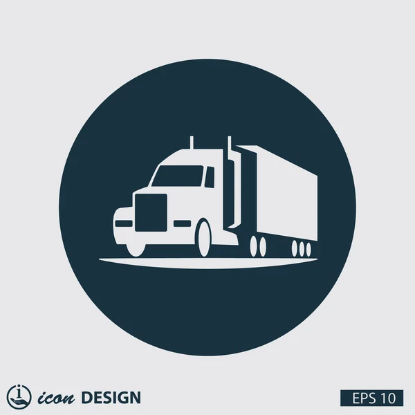 Pictograph of truck concept icon — Stock Vector