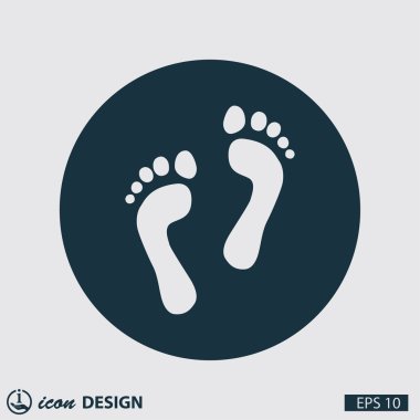 Ekibimizi ayak izleri kavramı simgesinin
