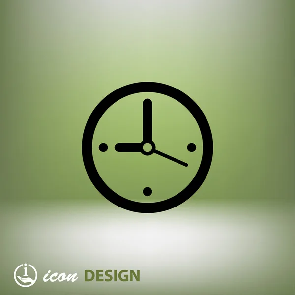 Pictogramme de l'icône de concept d'horloge — Image vectorielle