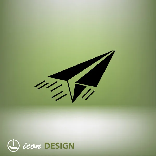 Abstrakt symbol av flygplan — Stock vektor