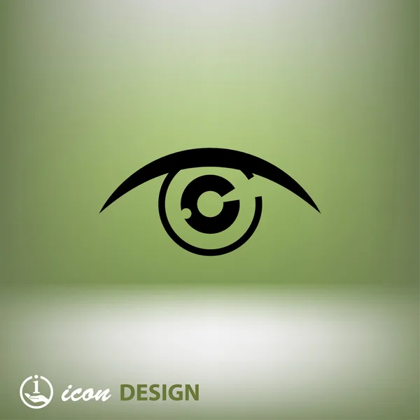 Pictografía del icono del concepto de ojo — Archivo Imágenes Vectoriales