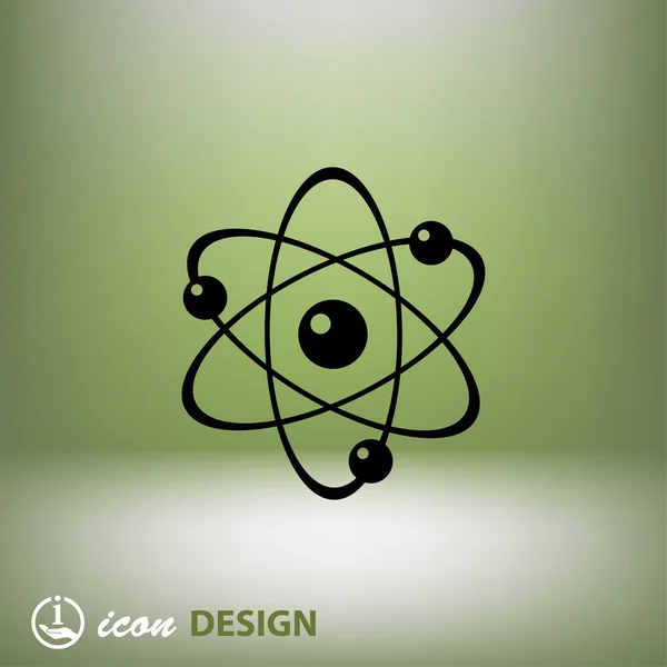 Resumo pictografia do átomo — Vetor de Stock