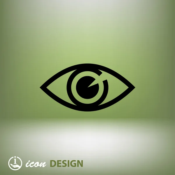 Pictogramme de l'icône conceptuelle des yeux — Image vectorielle