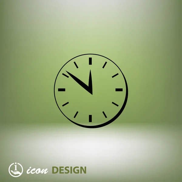 Pictogramme de l'icône de concept d'horloge — Image vectorielle