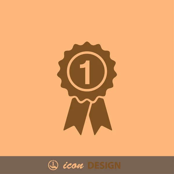 Pictograph of award concept icon — Stock Vector