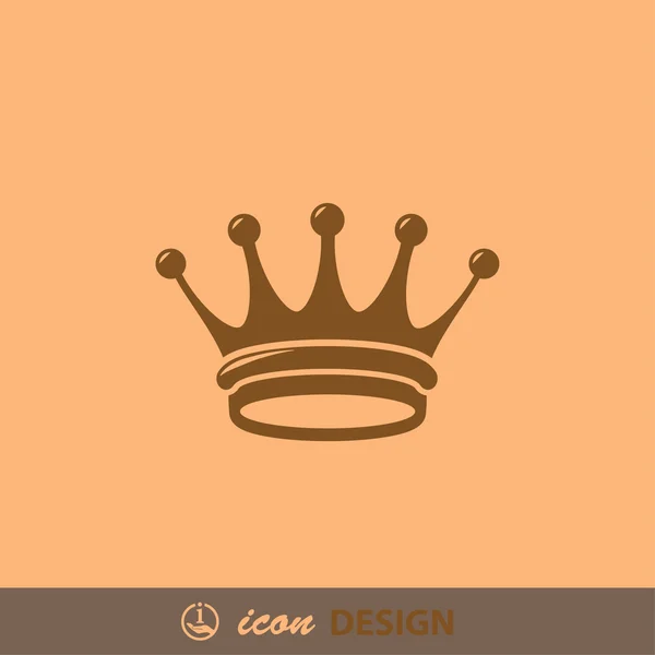 Pictograph av crown konceptet ikonen — Stock vektor