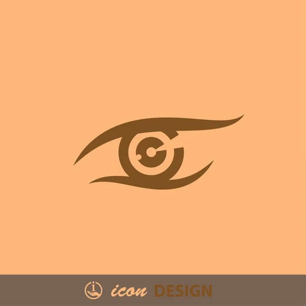 Pictograph of eye concept icon — Stock Vector